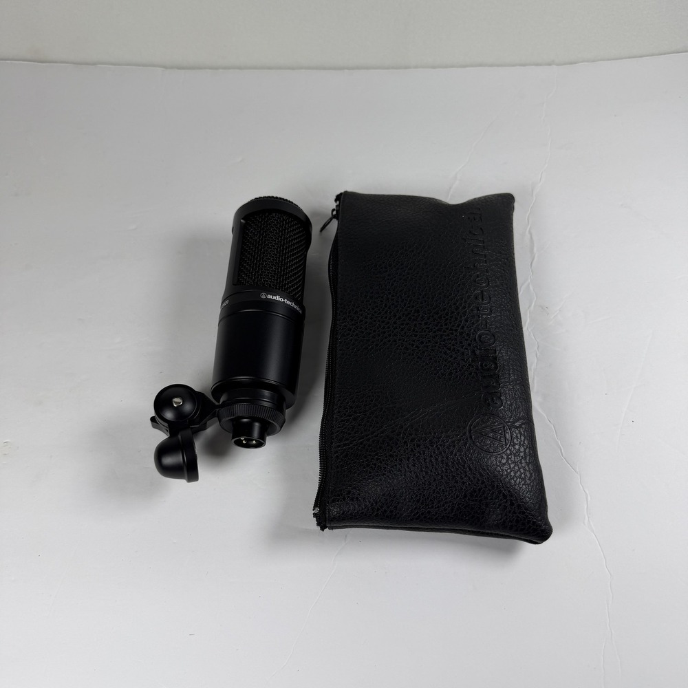 Audio-Technica AT2020 Cardioid Condenser Microphone with Mount & Pouch - B-15